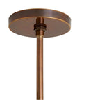 Arteriors Home 89469 Heritage Brass 6 Light/heritage Brass/graphite Leather/opal Glass Image 2