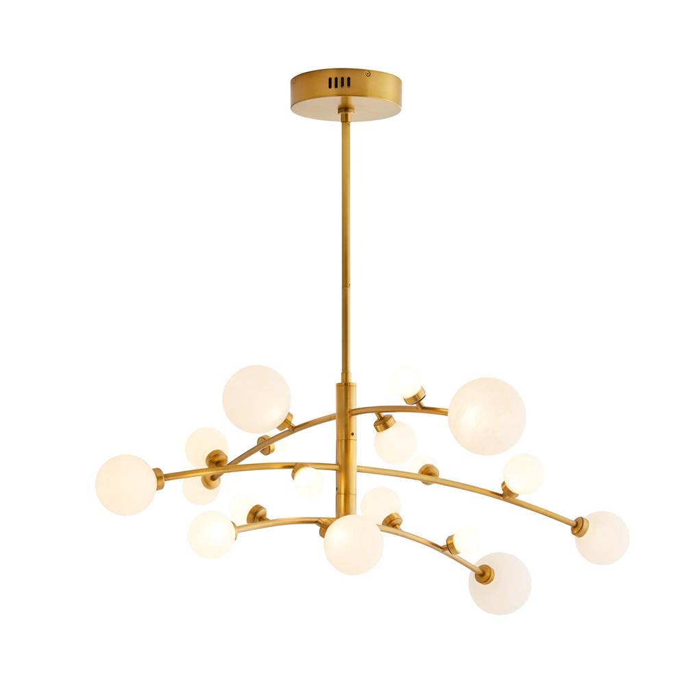 Arteriors Home  Antique Brass/opal Swirl