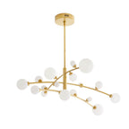 Arteriors Home 89481  Antique Brass/opal Swirl Image 4