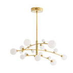 Arteriors Home 89481  Antique Brass/opal Swirl Image 1