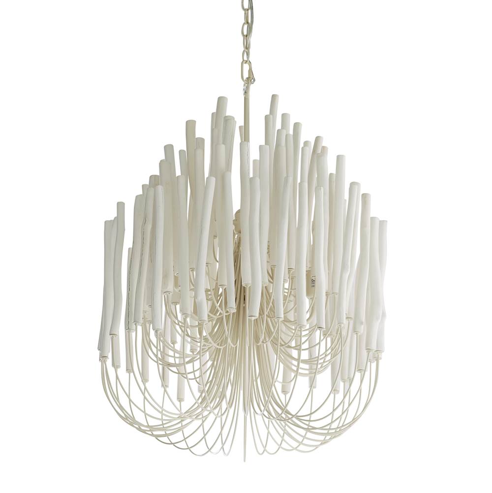 Arteriors Home Tilda 5 Light/whitewashed Wood/white Iron