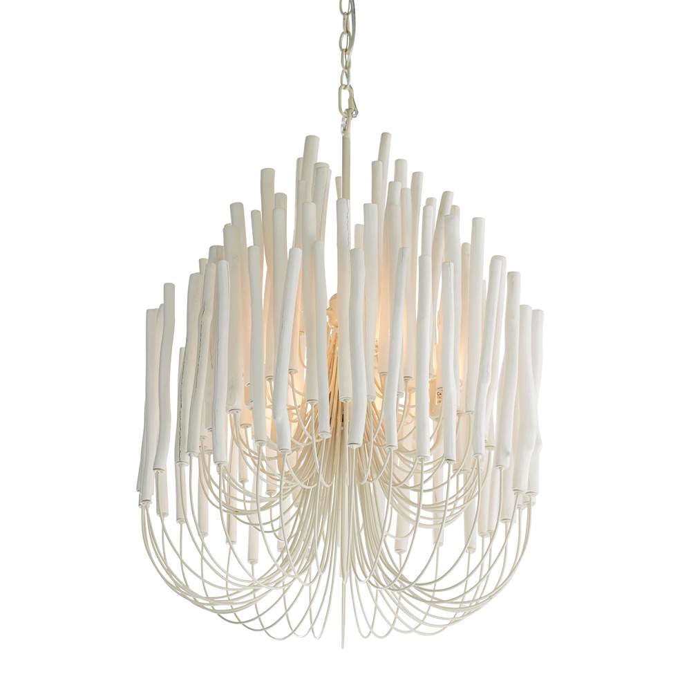Arteriors Home 89559 Whitewashed Wood 5 Light/whitewashed Wood/white Iron Image 5
