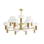 Arteriors Home 89628  16 Light/antique Brass/opal Glass Image 4