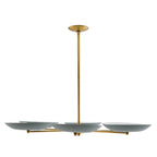 Arteriors Home 89648  6 Light/cadet Blue/antique Brass Image 4