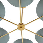 Arteriors Home 89648  6 Light/cadet Blue/antique Brass Image 2