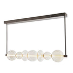 Arteriors Home 89656  Led/english Bronze/champagne/smoke Glass/white Acrylic Image 3