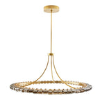 Arteriors Home  Led/smoke Luster Glass/antique Brass