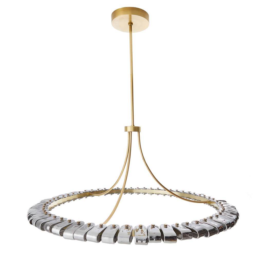 Arteriors Home 89660  Led/smoke Luster Glass/antique Brass Image 4