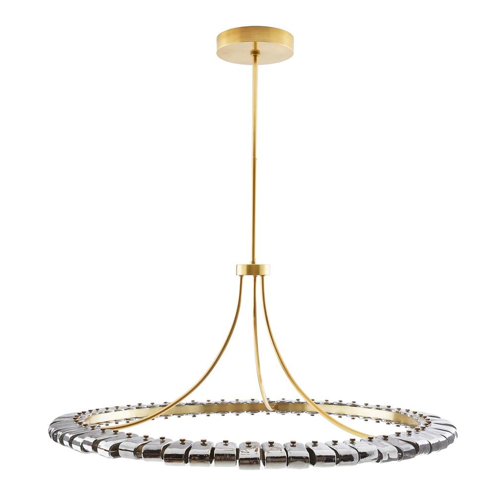 Arteriors Home 89660  Led/smoke Luster Glass/antique Brass Image 1