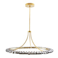 Arteriors Home 89660  Led/smoke Luster Glass/antique Brass Image 1