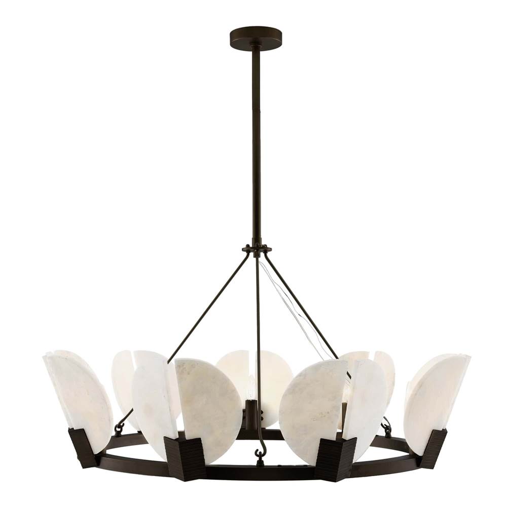 Arteriors Home  9 Light/english Bronze/white Alabaster