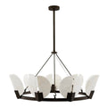 Arteriors Home 89661  9 Light/english Bronze/white Alabaster Image 1