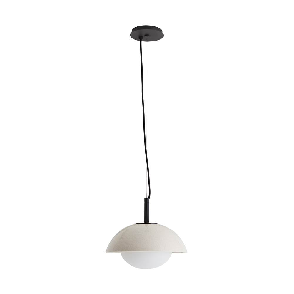 Arteriors Home DA49002 Ivory Stained Crackle 1 Light/ivory Stained Crackle Ceramic/frosted Glass Image 6