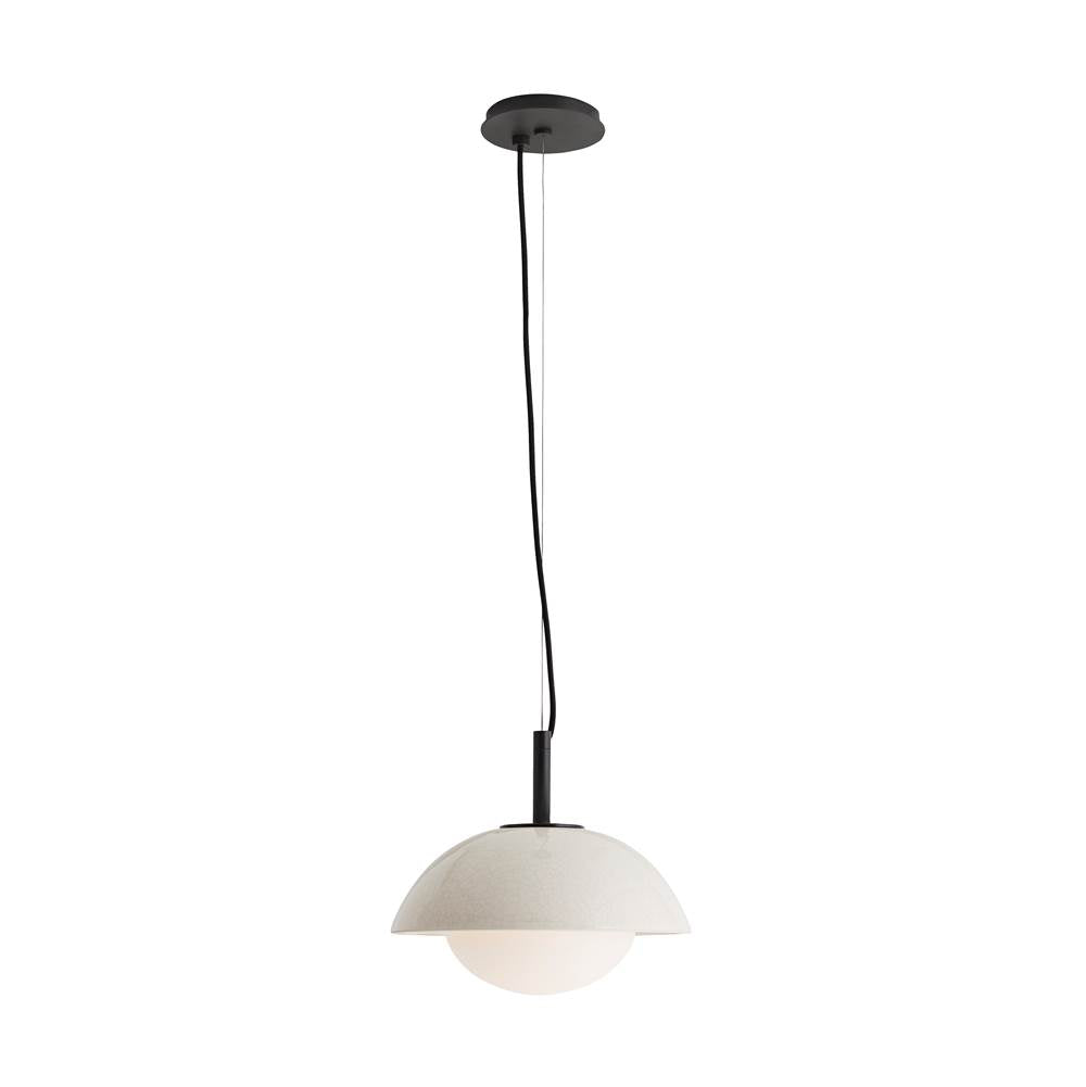 Arteriors Home DA49002 Ivory Stained Crackle 1 Light/ivory Stained Crackle Ceramic/frosted Glass Image 5
