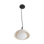 Arteriors Home DA49002 Ivory Stained Crackle 1 Light/ivory Stained Crackle Ceramic/frosted Glass Image 4