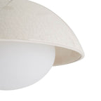 Arteriors Home DA49002 Ivory Stained Crackle 1 Light/ivory Stained Crackle Ceramic/frosted Glass Image 3