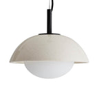 Arteriors Home DA49002 Ivory Stained Crackle 1 Light/ivory Stained Crackle Ceramic/frosted Glass Image 1