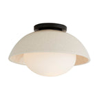 Arteriors Home Glaze 1 Light/ivory Stained Crackle Ceramic/frosted Glass