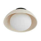 Arteriors Home DA49003 Ivory Stained Crackle 1 Light/ivory Stained Crackle Ceramic/frosted Glass Image 5