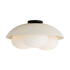 Arteriors Home Glaze 3 Light/ivory Stained Crackle Ceramic/frosted Glass