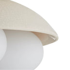 Arteriors Home DA49004 Ivory Stained Crackle 3 Light/ivory Stained Crackle Ceramic/frosted Glass Image 3