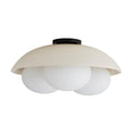 Arteriors Home DA49004 Ivory Stained Crackle 3 Light/ivory Stained Crackle Ceramic/frosted Glass Image 1