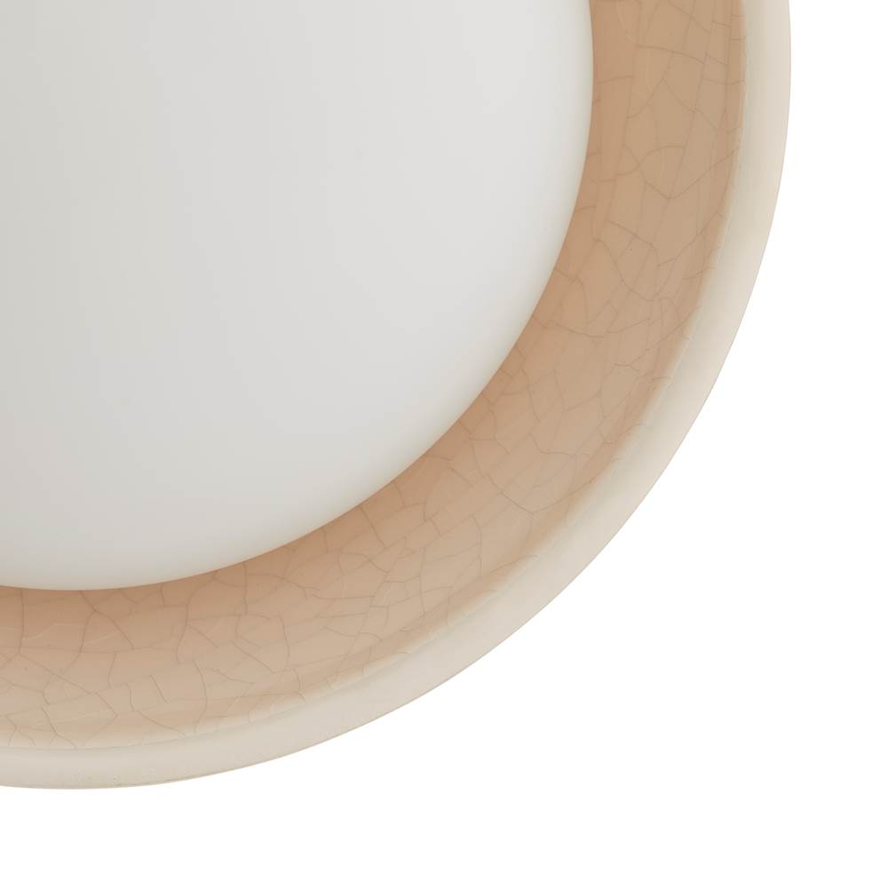 Arteriors Home DA49005 Ivory Stained Crackle 1 Light/ivory Stained Crackle Ceramic/frosted Glass Image 2