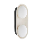 Arteriors Home DA49006 Ivory Stained Crackle 2 Light/ivory Stained Crackle Ceramic/frosted Glass Image 6