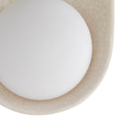 Arteriors Home DA49006 Ivory Stained Crackle 2 Light/ivory Stained Crackle Ceramic/frosted Glass Image 2