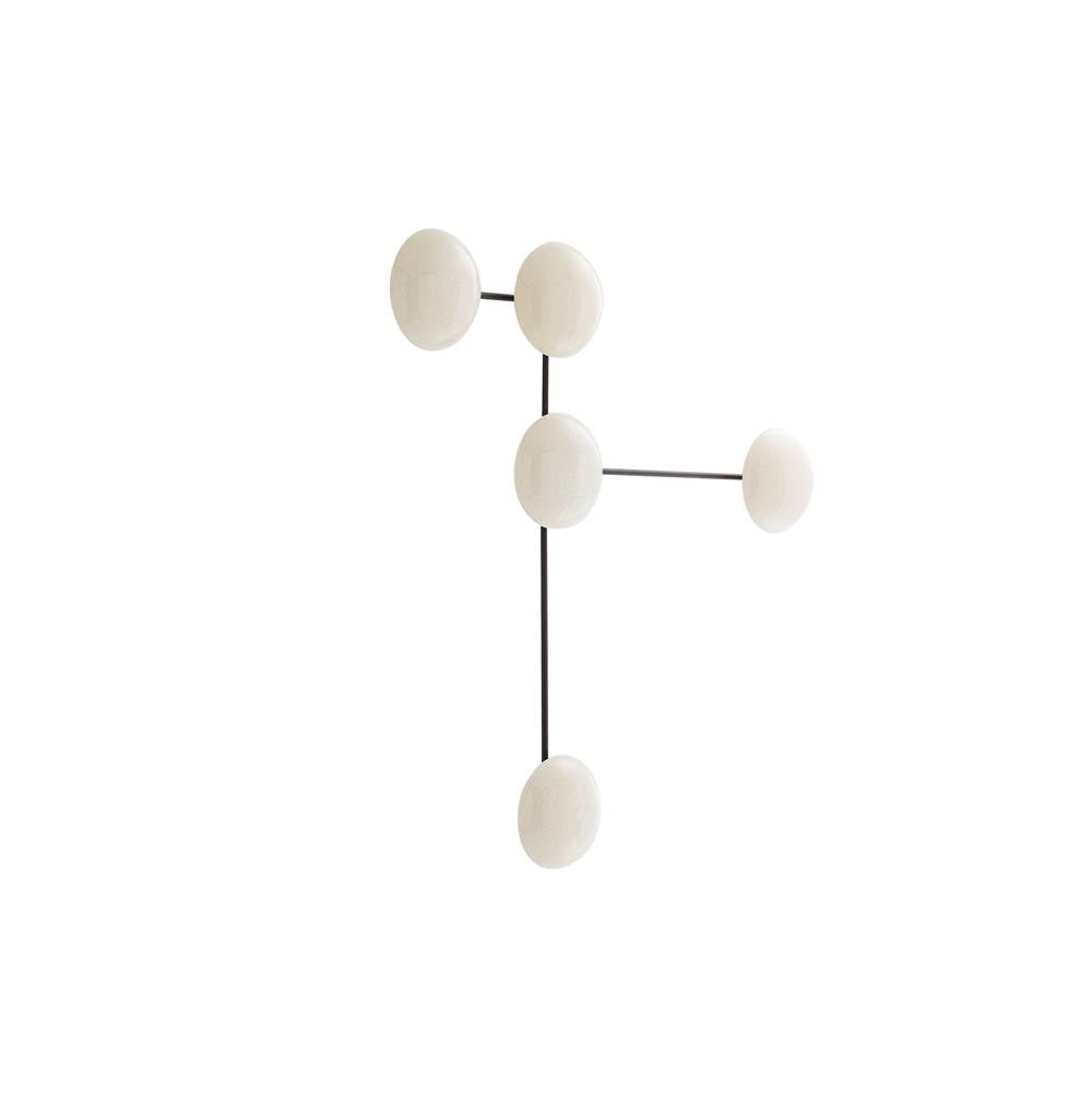 Arteriors Home DA49007 Ivory Stained Crackle 4 Light/ivory Stained Crackle Ceramic/blackened Steel Image 5