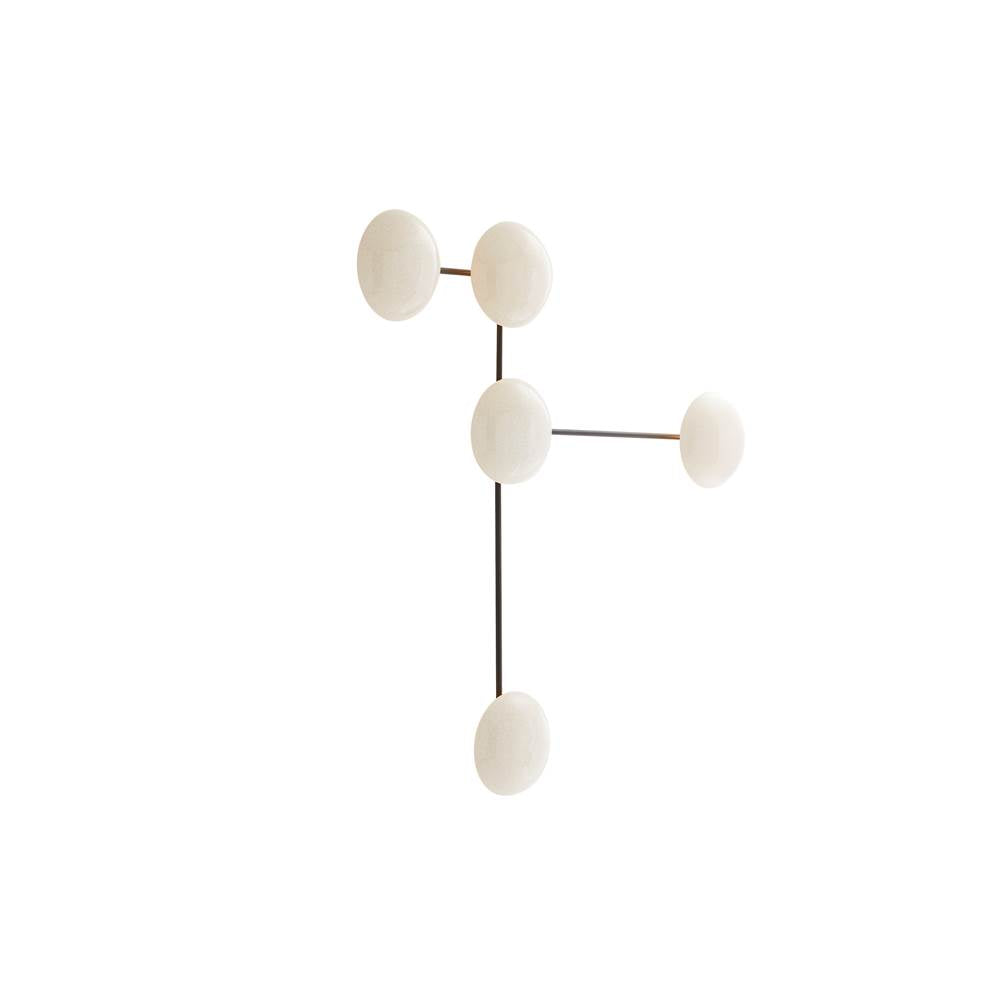 Arteriors Home DA49007 Ivory Stained Crackle 4 Light/ivory Stained Crackle Ceramic/blackened Steel Image 4