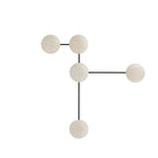 Arteriors Home DA49007 Ivory Stained Crackle 4 Light/ivory Stained Crackle Ceramic/blackened Steel Image 1