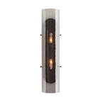 Arteriors Home Bend 2 Light/smoke Glass/blackened Steel