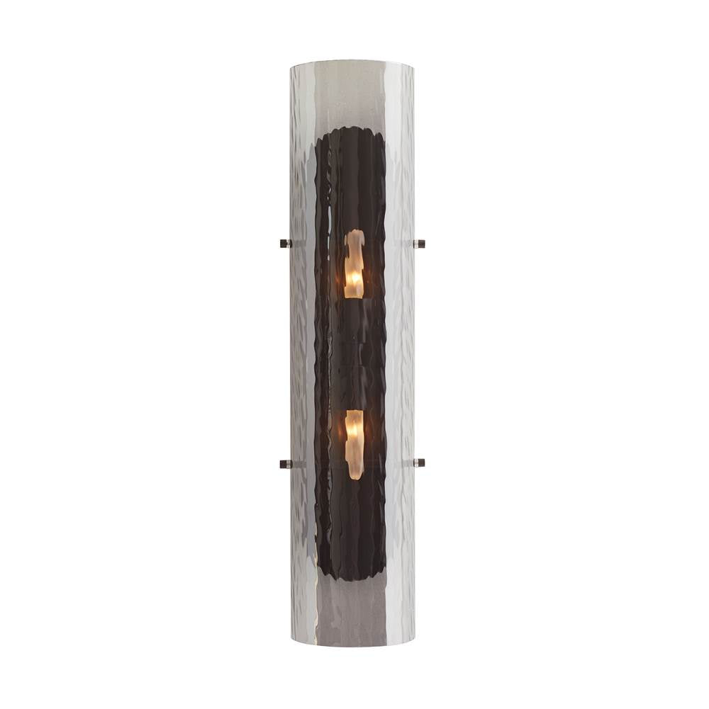 Arteriors Home Bend 2 Light/smoke Glass/blackened Steel