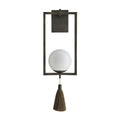 Arteriors Home  1 Light/aged Bronze/opal Glass