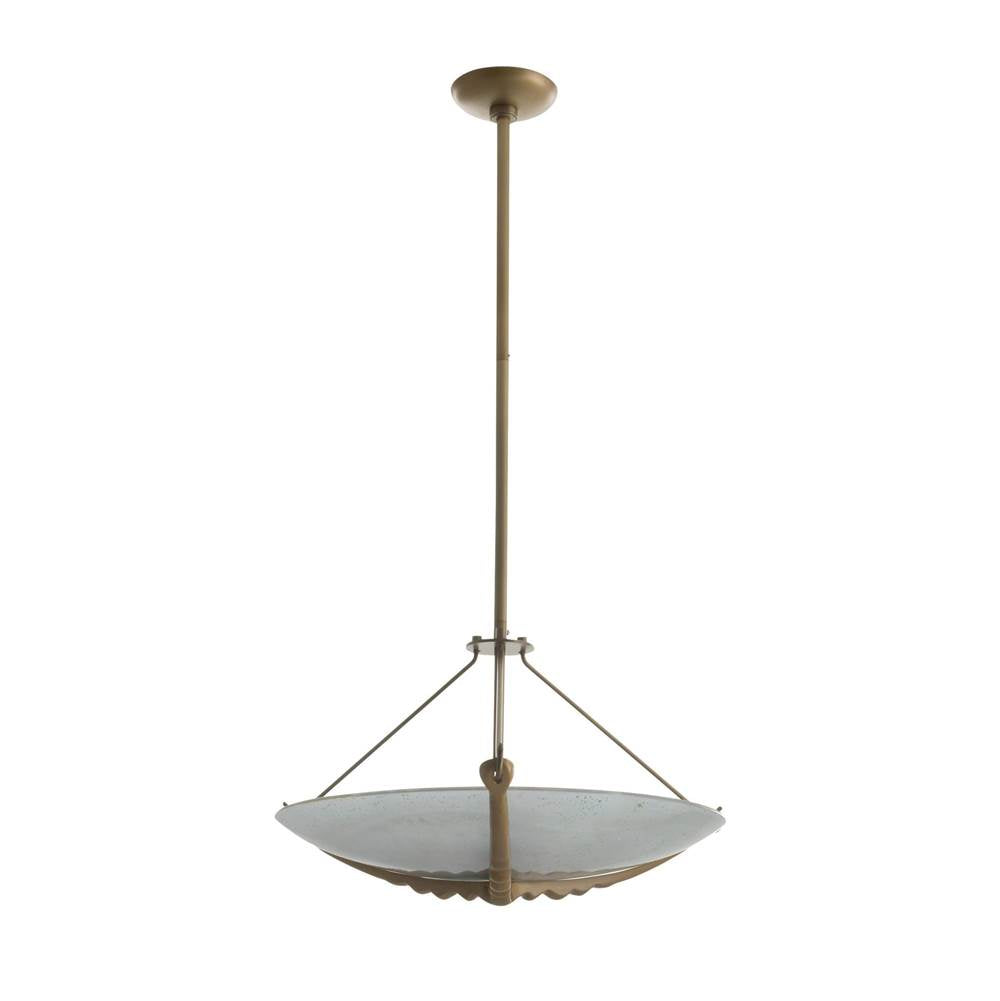 Arteriors Home DFI08 Frosted,Antique Brass Karlsen Semi-flush Image 8