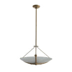 Arteriors Home DFI08 Frosted,Antique Brass Karlsen Semi-flush Image 8