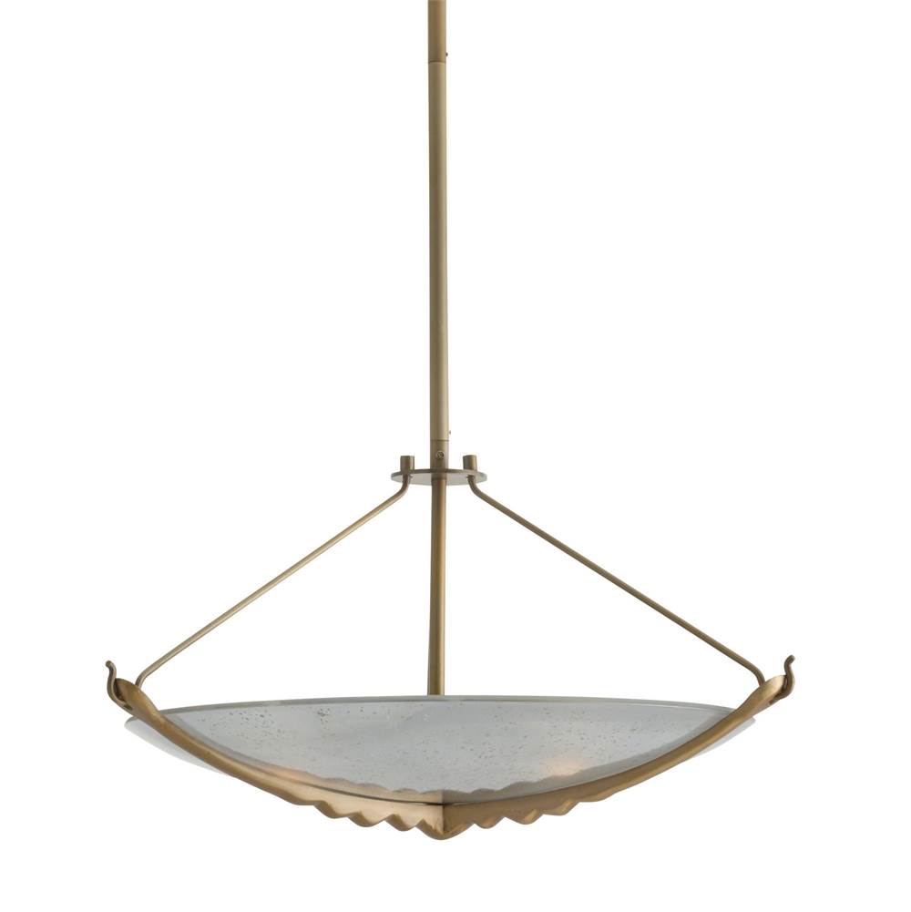 Arteriors Home DFI08 Frosted,Antique Brass Karlsen Semi-flush Image 7