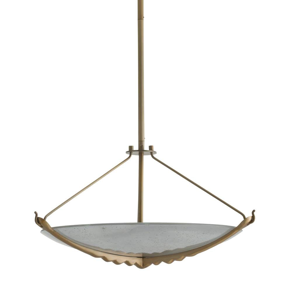 Arteriors Home DFI08 Frosted,Antique Brass Karlsen Semi-flush Image 6