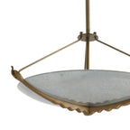 Arteriors Home DFI08 Frosted,Antique Brass Karlsen Semi-flush Image 4