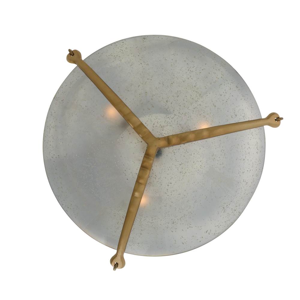 Arteriors Home DFI08 Frosted,Antique Brass Karlsen Semi-flush Image 3