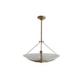 Arteriors Home DFI08 Frosted,Antique Brass Karlsen Semi-flush Image 1