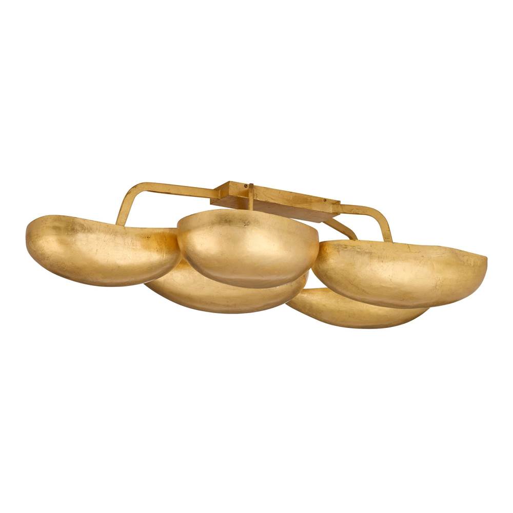 Arteriors Home DFI10 Gold Leaf Theo Flush Mount Image 8