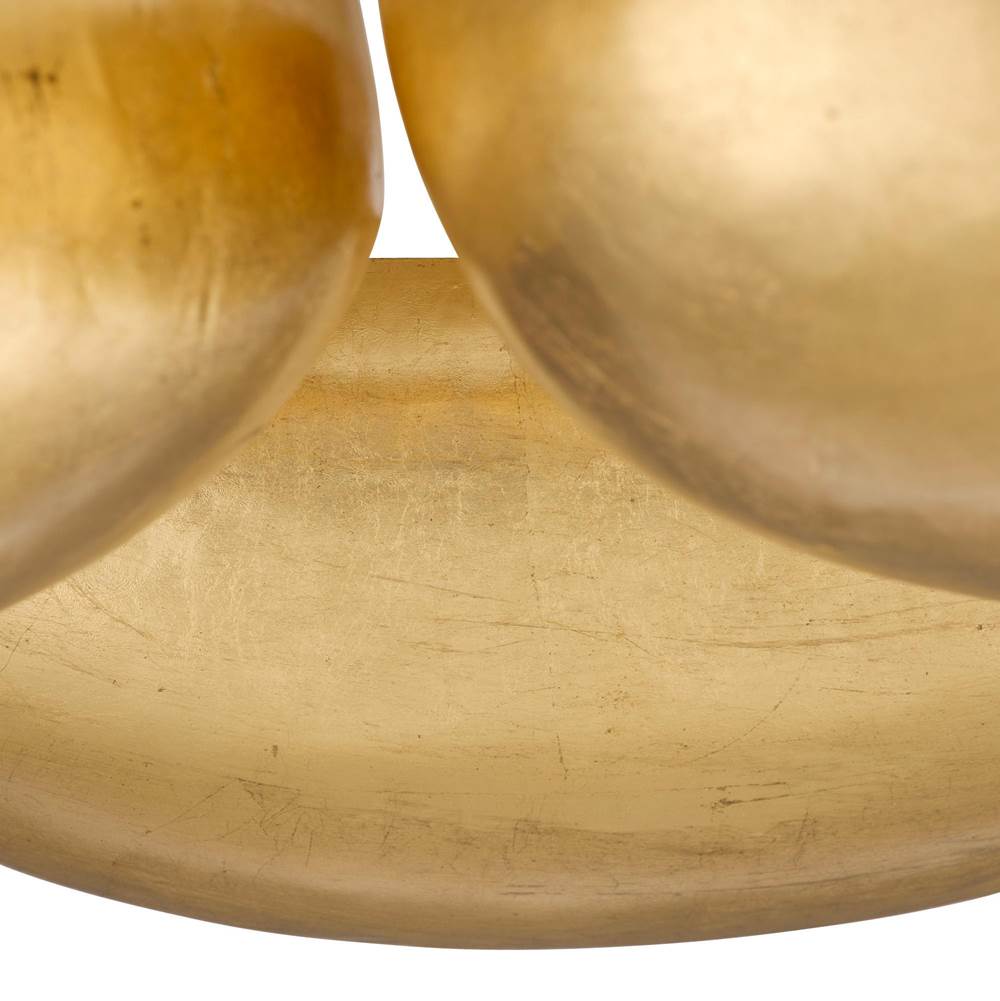Arteriors Home DFI10 Gold Leaf Theo Flush Mount Image 6