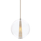Arteriors Home DK49913 Clear 1 Light/polished Nickel/clear Glass Image 1