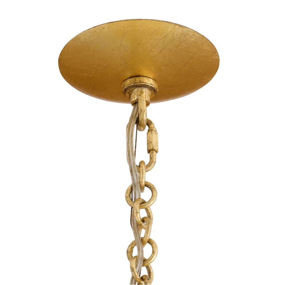 Arteriors Home DLI07 Gold Leaf Florko Grand Chandelier Image 7