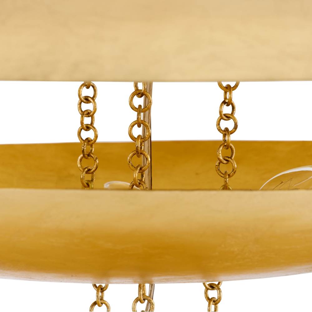 Arteriors Home DLI07 Gold Leaf Florko Grand Chandelier Image 6