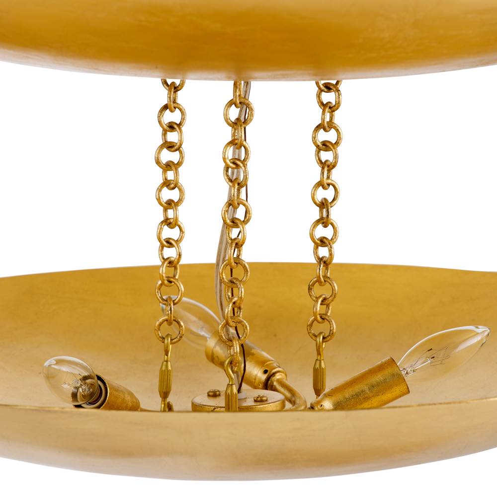 Arteriors Home DLI07 Gold Leaf Florko Grand Chandelier Image 5