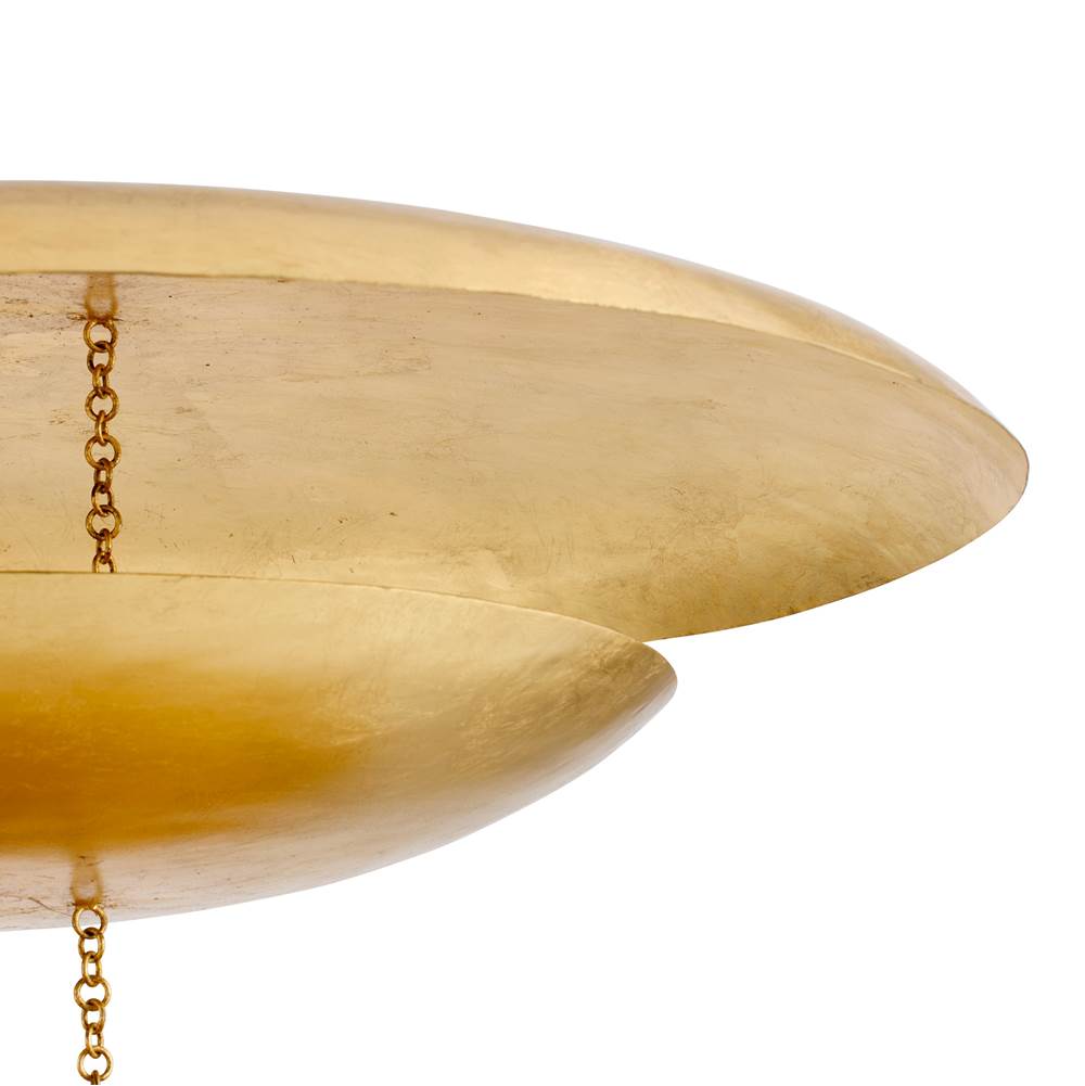 Arteriors Home DLI07 Gold Leaf Florko Grand Chandelier Image 3