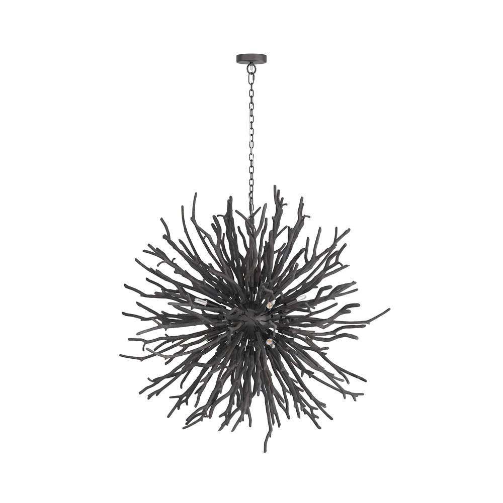 Arteriors Home  8 Light/dark Gray Wash Wood/black